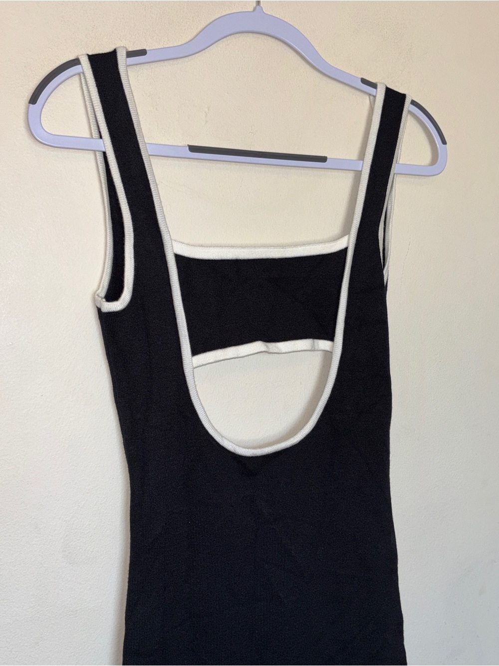Peppermayo Knit Bodycon Tank Maxi Dress XS/S Colorblock Cutout Low Back Party - Picture 5 of 11